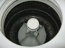 Speed Queen top load washer basket view